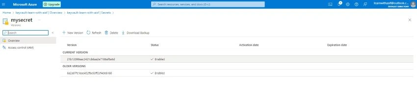 Azure upgrade