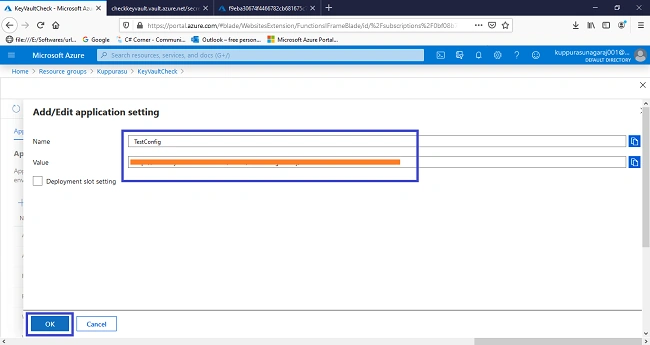 Azure Key Vault For Securing Azure Function Apps