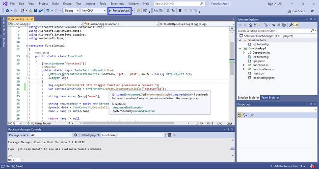 Azure Key Vault For Securing Azure Function Apps