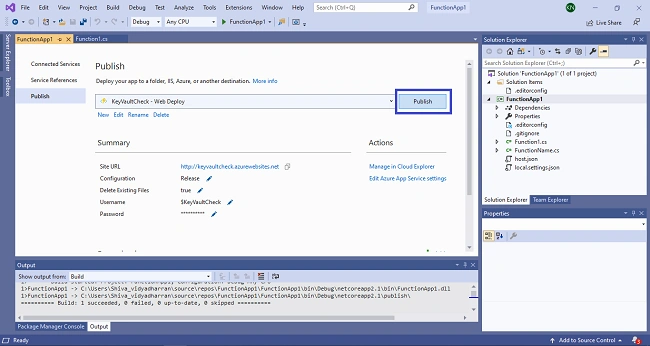 Azure Key Vault For Securing Azure Function Apps