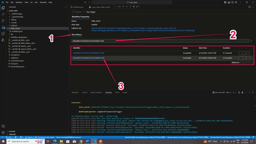 Overview your work flow