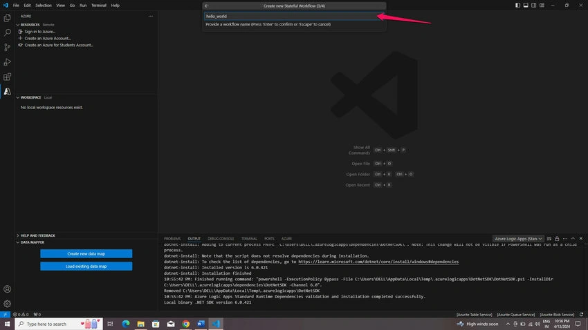 Workflow name