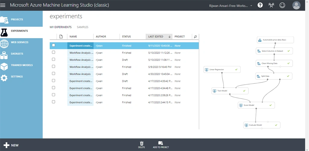 Azure Machine Learning Studio
