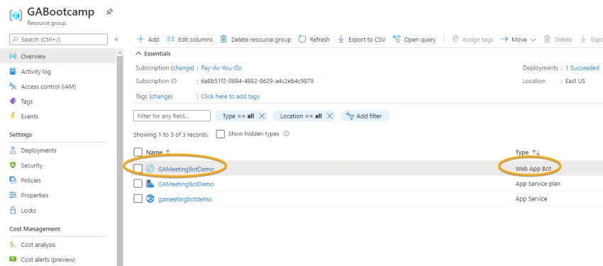 Azure Meeting Bot to Capture Meeting Participants Information