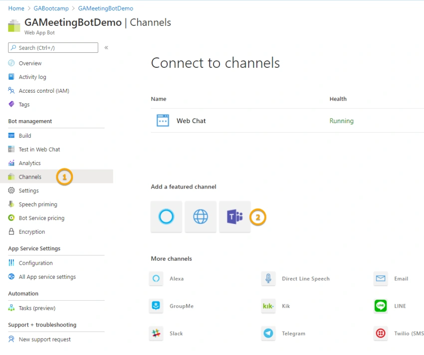 Azure Meeting Bot to Capture Meeting Participants Information