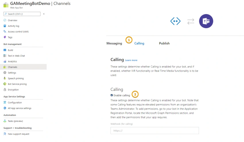 Azure Meeting Bot to Capture Meeting Participants Information