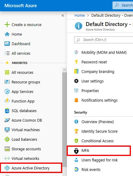 Azure Multi Factor Authentication For Users