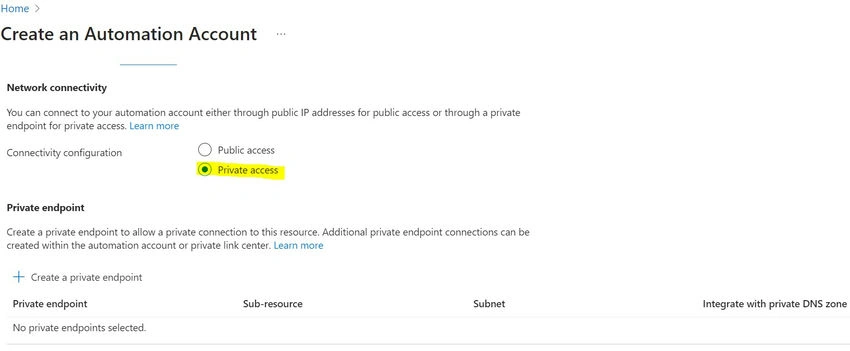 Private Access