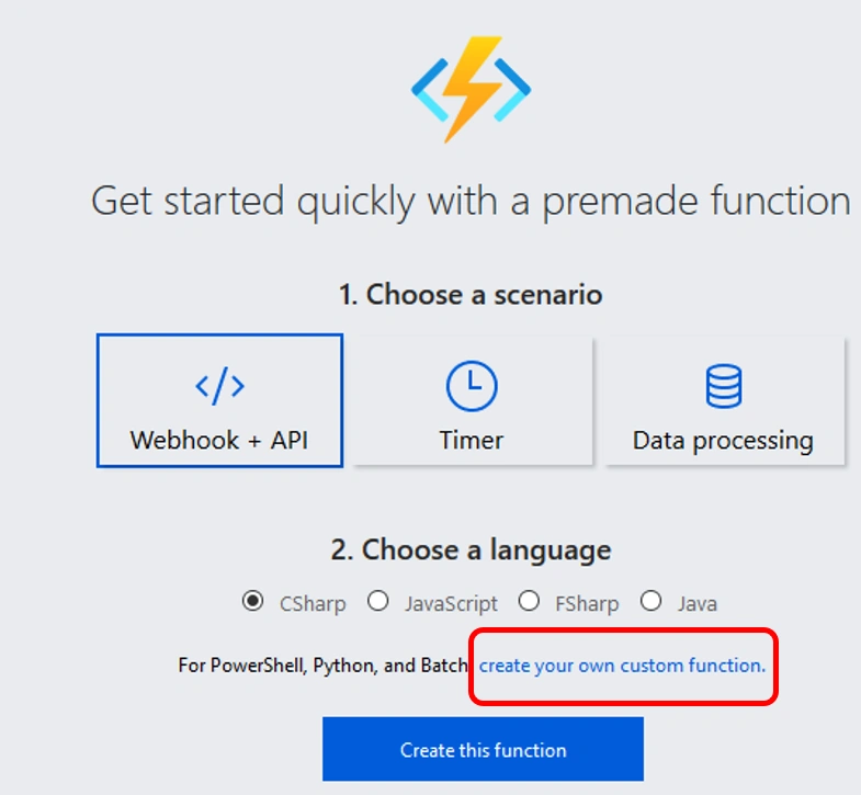 Azure HTTP PowerShell Function App