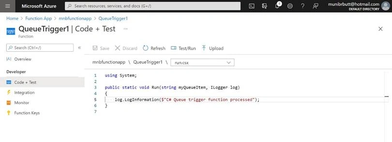 Azure Queues and Serverless Functions