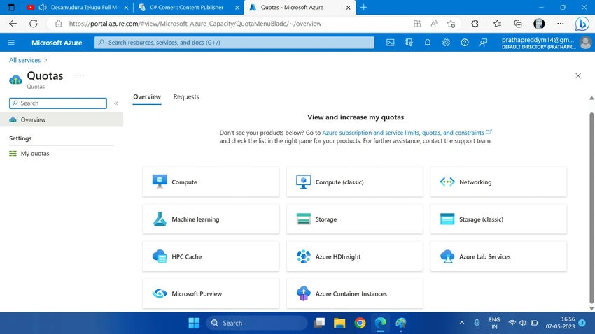 Azure Quotes