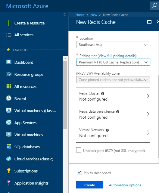 Azure Redis Cache with a Step by Step Demo