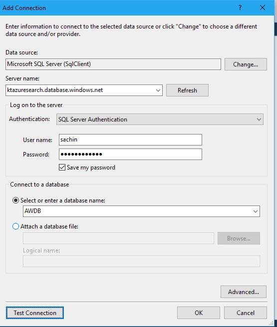 SQL Server Authentication