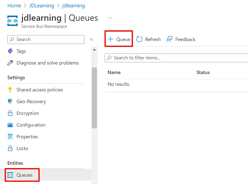 Azure Service Bus implementation using .NET Core 6 and Queue Trigger to fetch messages