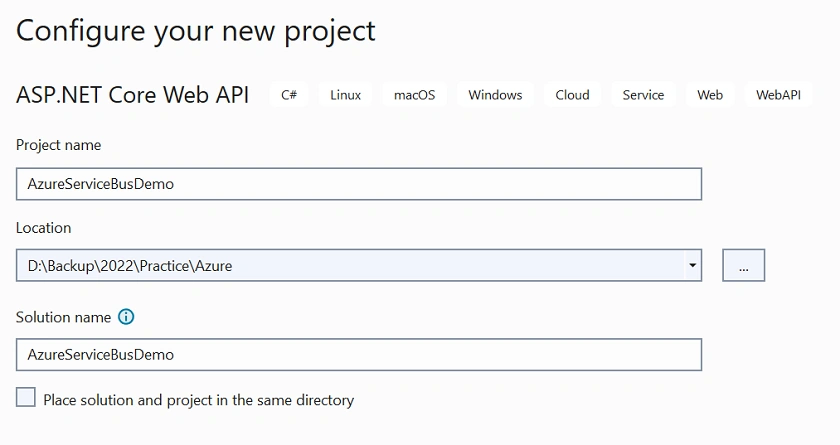 Azure Service Bus implementation using .NET Core 6 and Queue Trigger to fetch messages