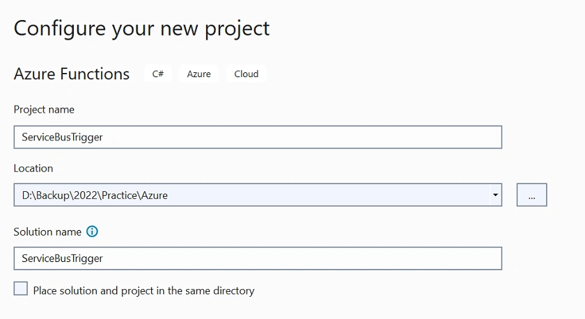 Azure Service Bus implementation using .NET Core 6 and Queue Trigger to fetch messages