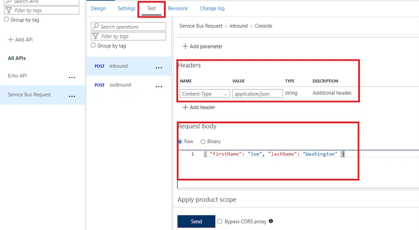 Azure Service Bus through APIM and generating a SAS Token