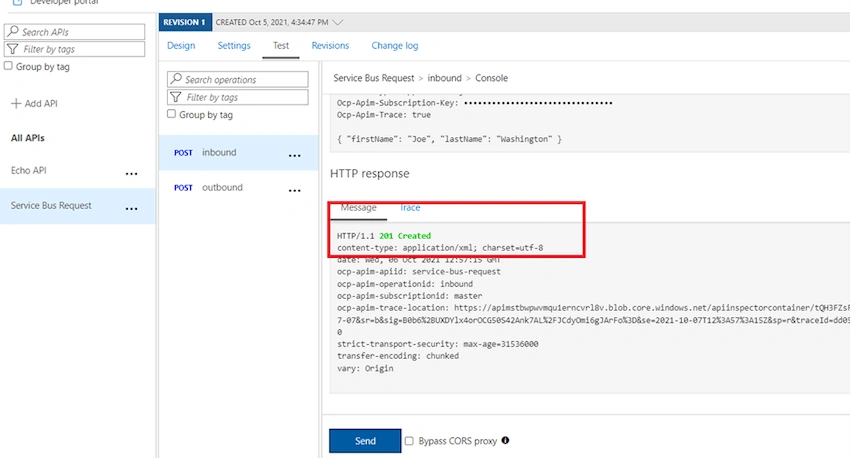 Azure Service Bus through APIM and generating a SAS Token