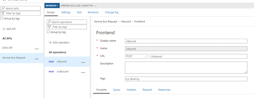 Azure Service Bus through APIM and generating a SAS Token