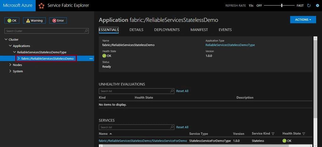 Azure Service Fabric - Building A Stateless Reliable Service