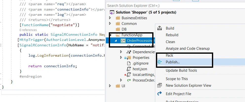 Azure SignalR Service With Azure Functions And Service Bus