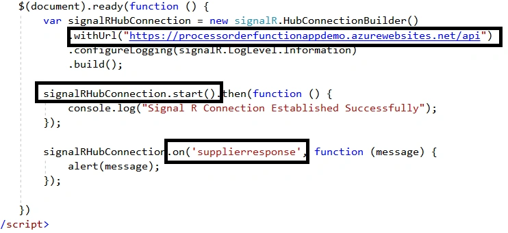 Azure SignalR Service With Azure Functions And Service Bus