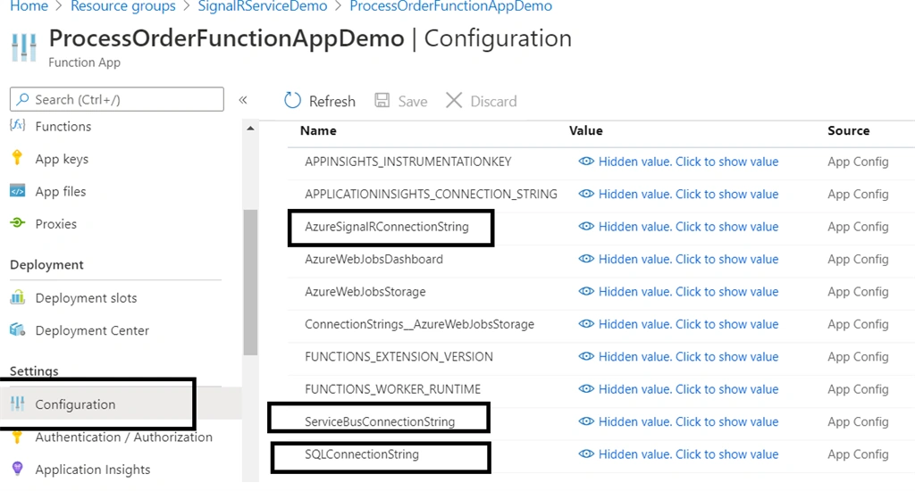 Azure SignalR Service With Azure Functions And Service Bus
