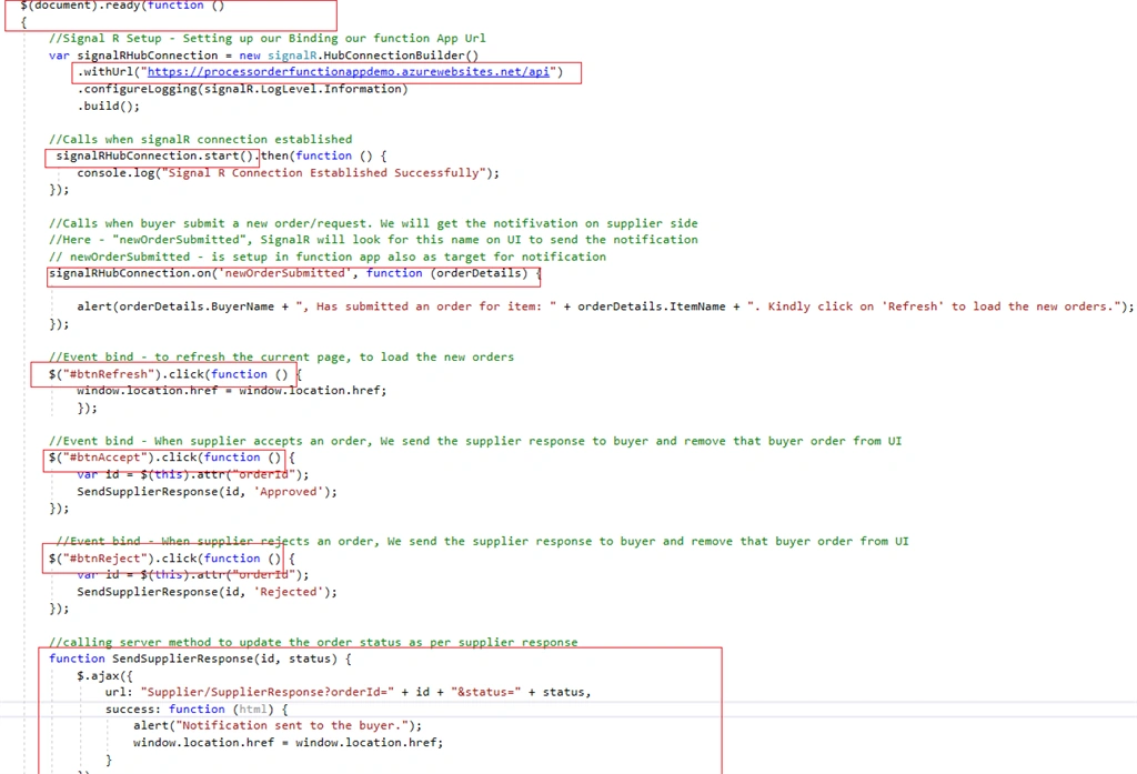 Azure SignalR Service With Azure Functions And Service Bus