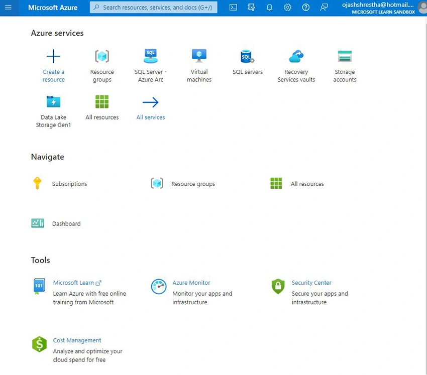 Create a Single Serverless Database in Azure