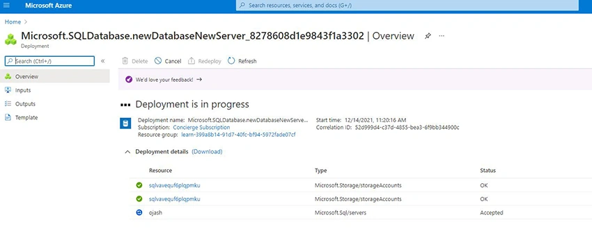 Create a Single Serverless Database in Azure