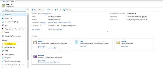 Azure Storage - Tables
