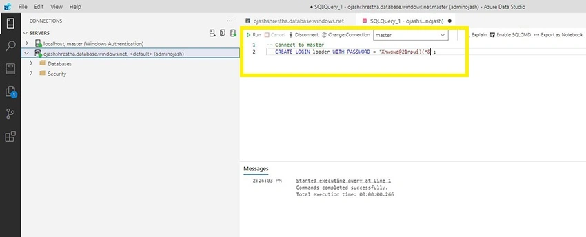 Creating Loading User
