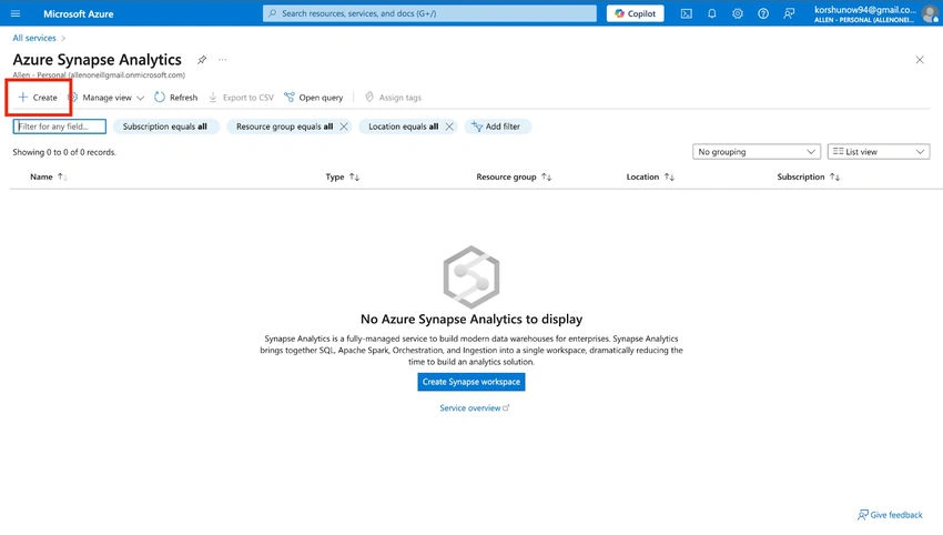 Azure Synapse Analytics