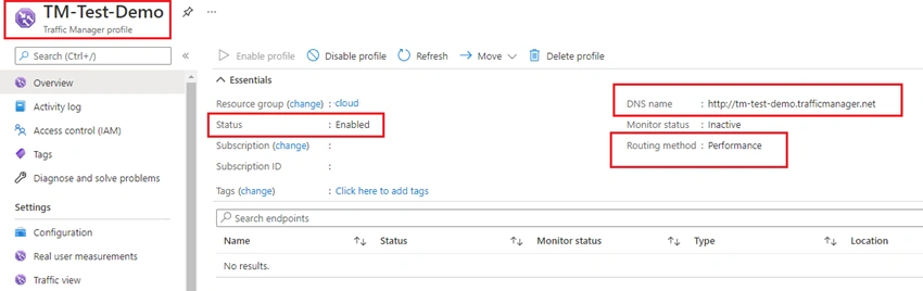 Azure Traffic Manager