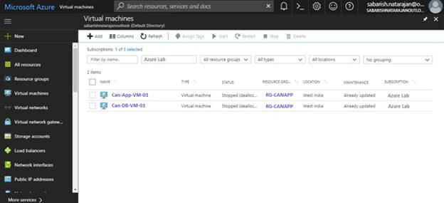 Azure VM migration