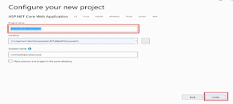 Configure new project in ASP.NET