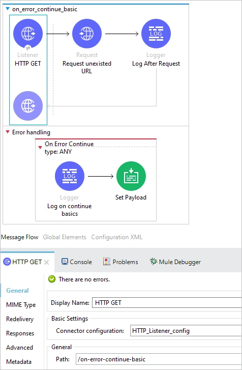 internal error handlers in Mule application