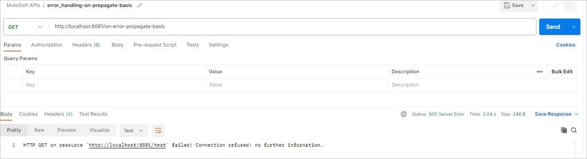 internal error handlers in Mule application