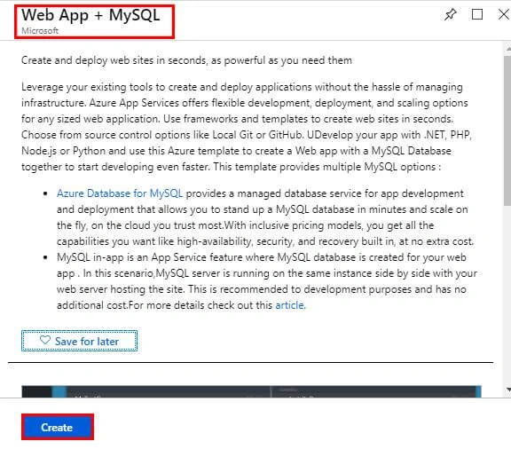 Basic Introduction About Creating Web App Service To Azure Database For MySQL
