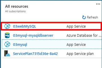 Basic Introduction About Creating Web App Service To Azure Database For MySQL