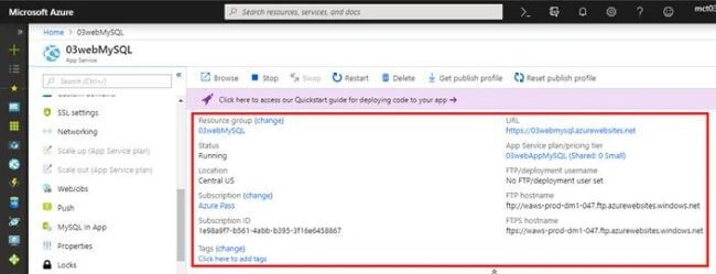 Basic Introduction About Creating Web App Service To Azure Database For MySQL