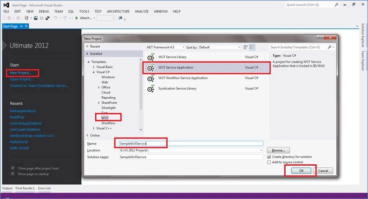 wcf service application