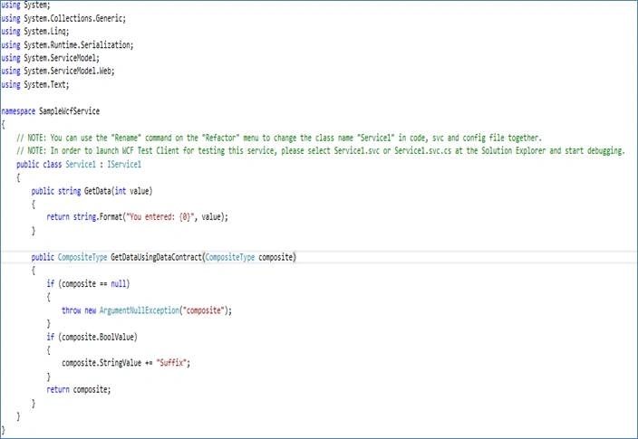 WCF application