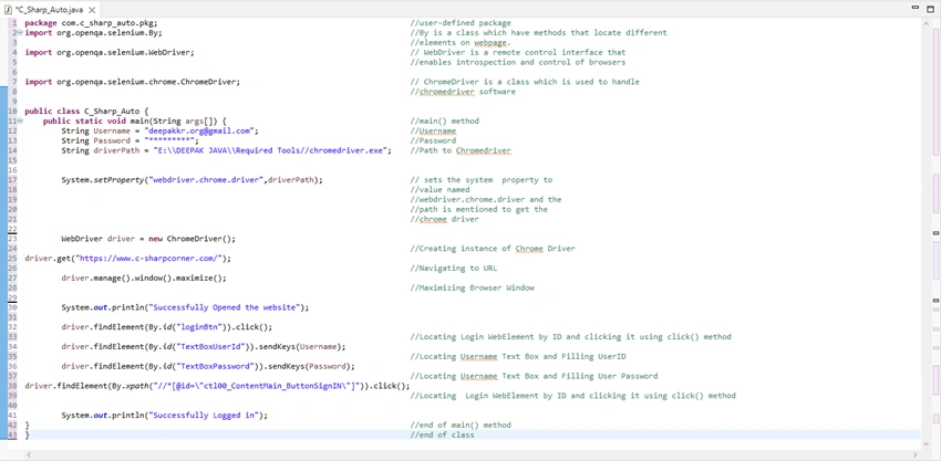 Basic Web Automation using Selenium with Java