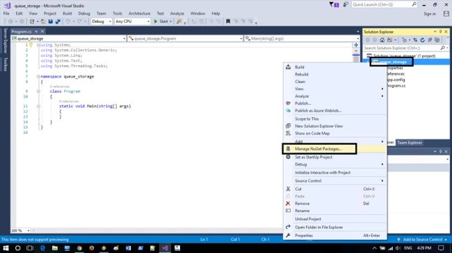 Manage NuGet packages