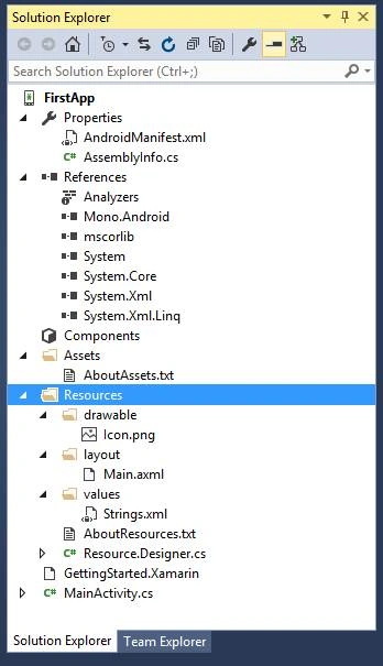 solution explorer