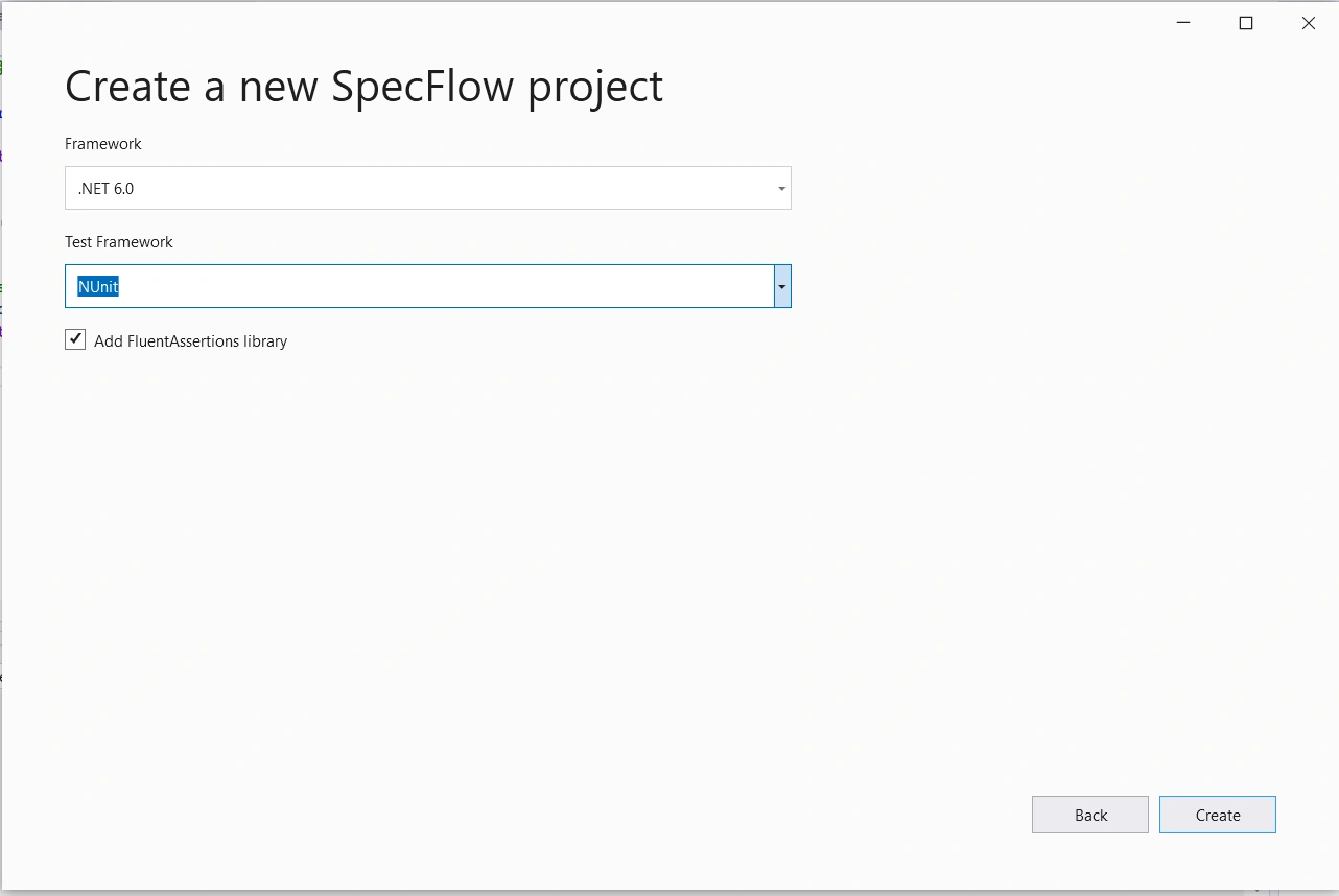 BDD in C# using SpecFlow