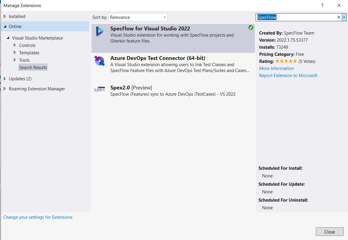 BDD in C# using SpecFlow