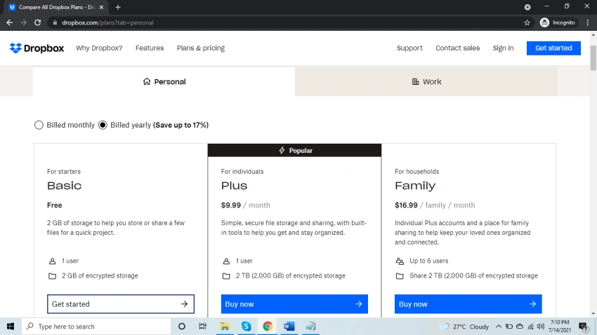 Best Cloud Storage