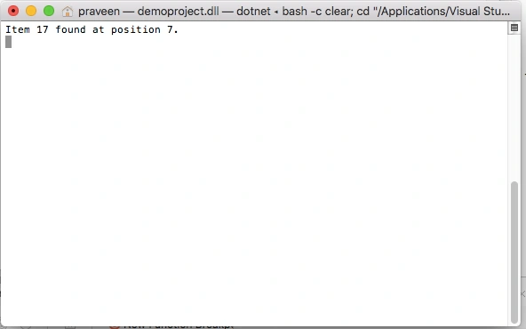 Binary Search in C# Array